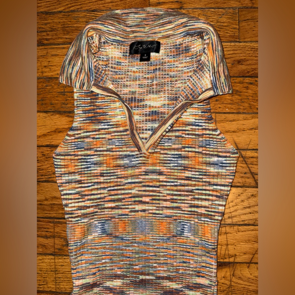 Colorful Patterned Knit Dress - Picture 2 of 2
